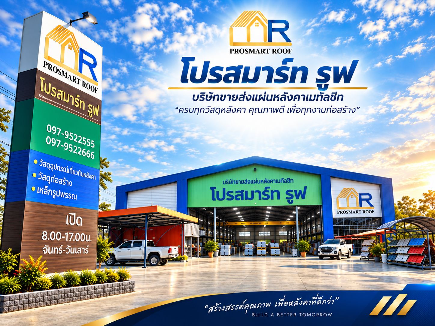 โปรสมาร์ท รูฟ ร้านขายแผ่นหลังคาเมทัลชีท นครสวรรค์